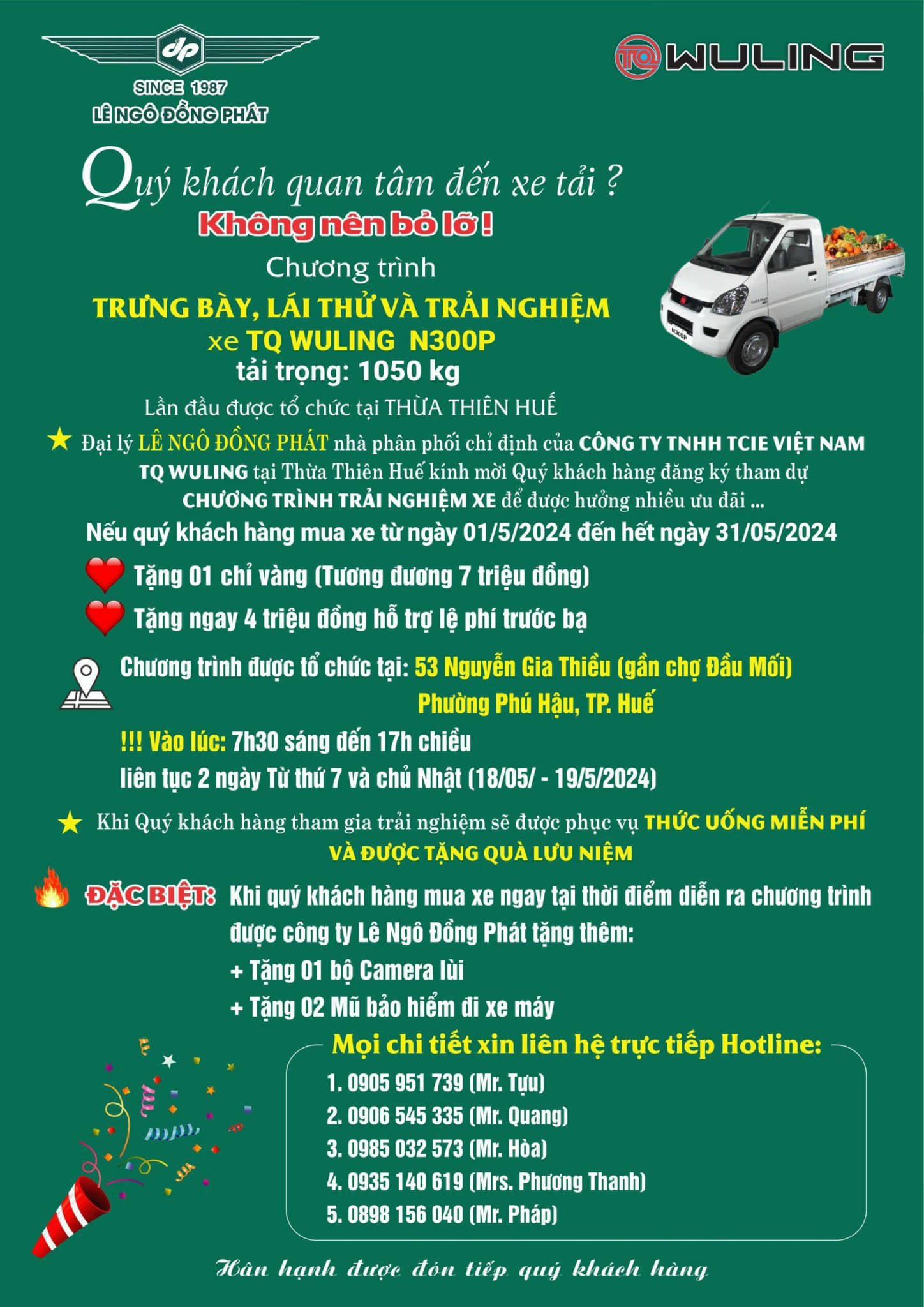 💥💥💥𝐊𝐇Ô𝐍𝐆 𝐍Ê𝐍 𝐁Ỏ 𝐋Ỡ💥💥💥 💥𝐂𝐡ươ𝐧𝐠 𝐭𝐫ì𝐧𝐡 𝐭𝐫ư𝐧𝐠 𝐛à𝐲 ,𝐥á𝐢 𝐭𝐡ử 𝐯à 𝐭𝐫ả𝐢 𝐧𝐠𝐡𝐢ệ𝐦 𝐱𝐞 𝐓𝐐 𝐖𝐔𝐋𝐈𝐍𝐆 𝐍𝟑𝟎𝟎𝐏 lần đầu được tổ chức tại Thành Phố Huế